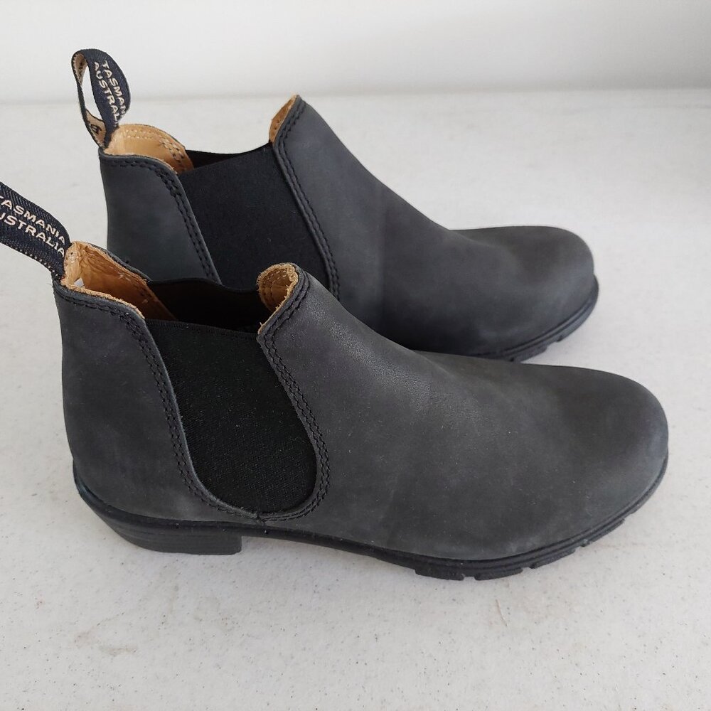 Blundstone 1971 Chelsea Boots Rustic Black Gray Women's AU 3 US 6 Ankle